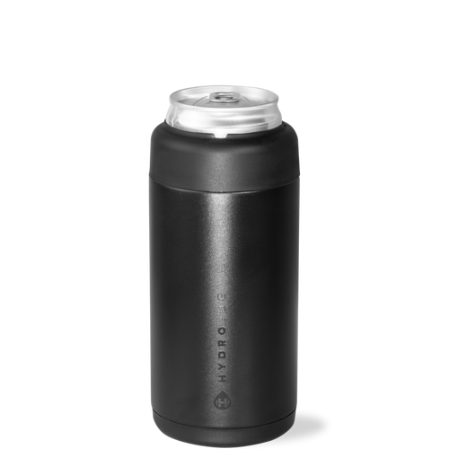 Black Slim Can Cooler 12oz